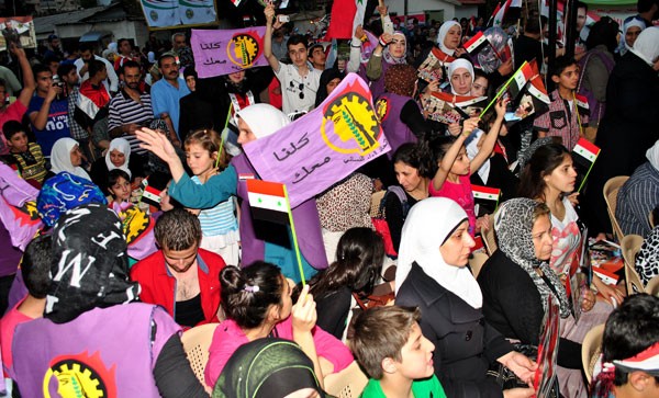 شامی عوام کے بشار اسد کی حمایت میں وسیع پیمانے پر مظاہرے