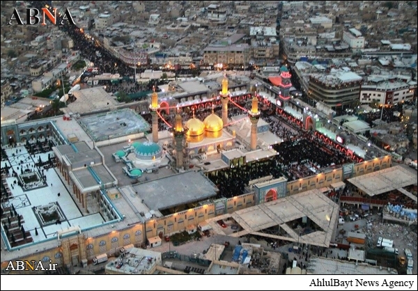 امام موسی کاظم علیہ السلام کے حرم مطہر کی آسمان سے لی گئی تصاویر