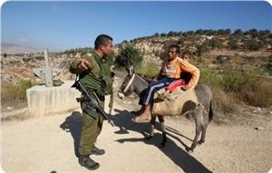 Zionistische Soldaten verhindern Ernte