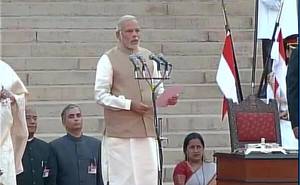 প্রধানমন্ত্রী হিসেবে শপথ নিলেন মোদি