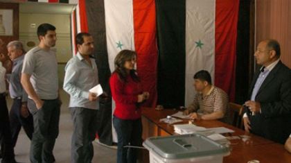 Syriens à l'étranger à voter présidentielle