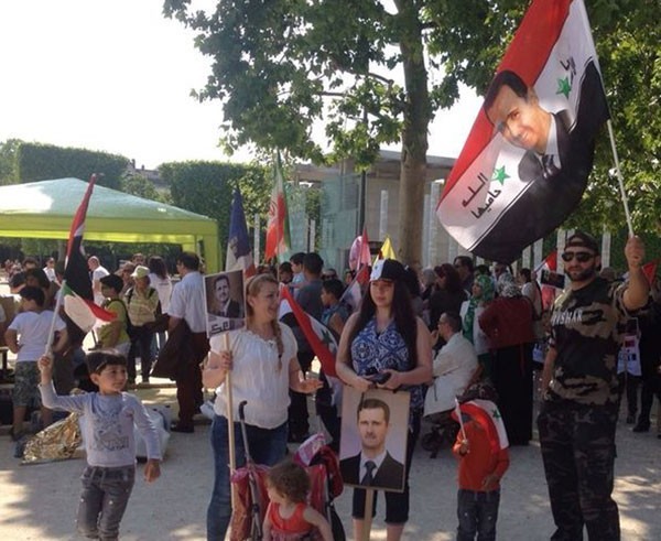 Cérémonie au centre de Paris pour la victoire du président al-Assad aux élections présidentielles