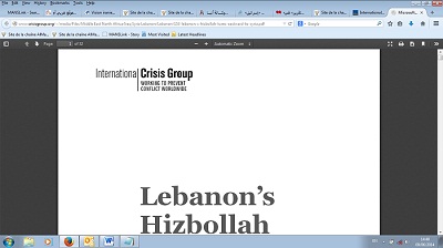 Le Hezbollah a changé de cap, un rapport biaisé de l’ICG    
