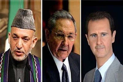 Raul Castro ve Hamit Karzai Beşşar Esad’ı tebrik etti