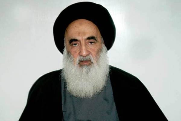 «آية الله السيستاني» يدعو ابناء الشعب العراقي الى التطوع في القوات الامنية لحماية العراق من الارهابيين