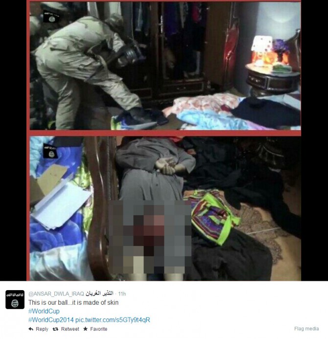‘This is our ball’: ISIL terrorists cut off head for World Cup tweet