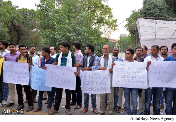 داعش کے جرائم کے خلاف ہندوستان میں مظاہرے+ تصاویر