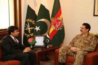 پاکستان کے آرمی چیف اور افغان سفیر کی اہم ملاقات