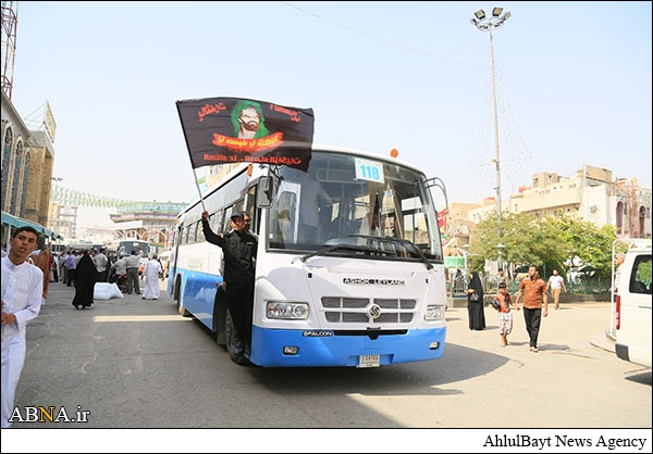 مجاہدین راہ حق تکفیریوں کا مقابلہ کرنے کے لیے کربلا سے روانہ+ تصاویر