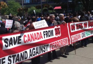 Canada Muslims protest violence in Iraq