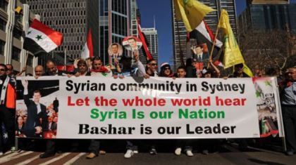 Syriens en Australie célèbrent la victoire présidentielle Al-Assad