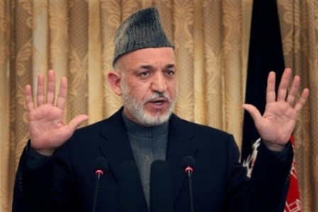 ہلمند کی جنگ میں بیرونی ہاتھ ، افغان صدر