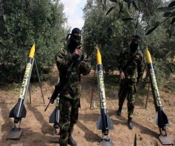 فلسطین، مجاہدین نے صیہونیوں پر کئی راکٹ فائر کیے