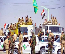 رضاکار فورس کے جوانوں نے سامراء میں بنایا محاذ