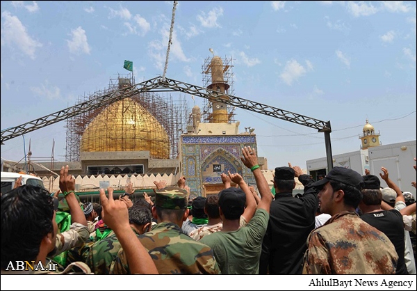 امامین عسکریین(ع) کے حرم کی حفاظت کے لیے ایک ہزار عوامی رضاکار سامرا پہنچ گئے+ تصاویر