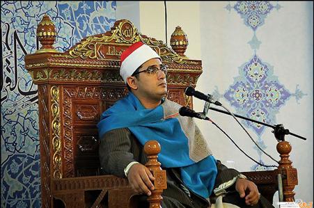 "Imam Reza Holy Shrine Full of Spirituality and Celestial Sense" salient Egyptian Qur’an reciter