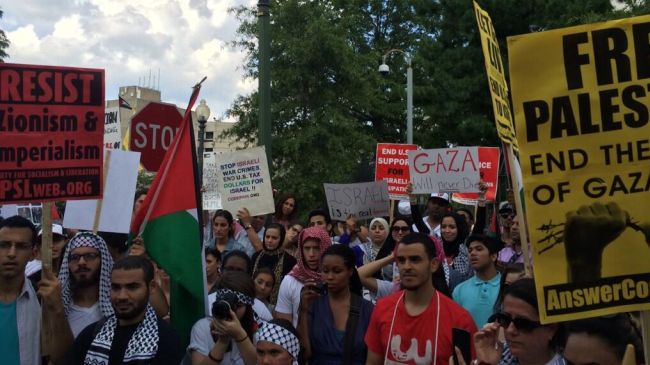 Anti-Israeli protest held in Washington