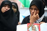 ایران میں اقوام متحدہ کے دفتر کے سامنے دھرنا