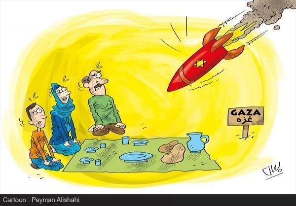 Post Palestinaca pod izraelskim raketama