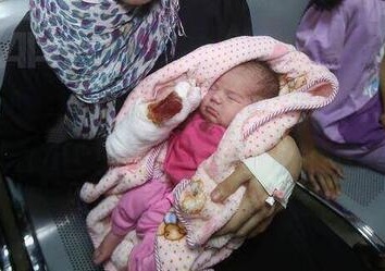  Three-day-old Nour, youngest victim of Israeli assault