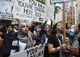 صہیونی جارحیت کے خلاف وائٹ ہاوس کے سامنے دھرنا