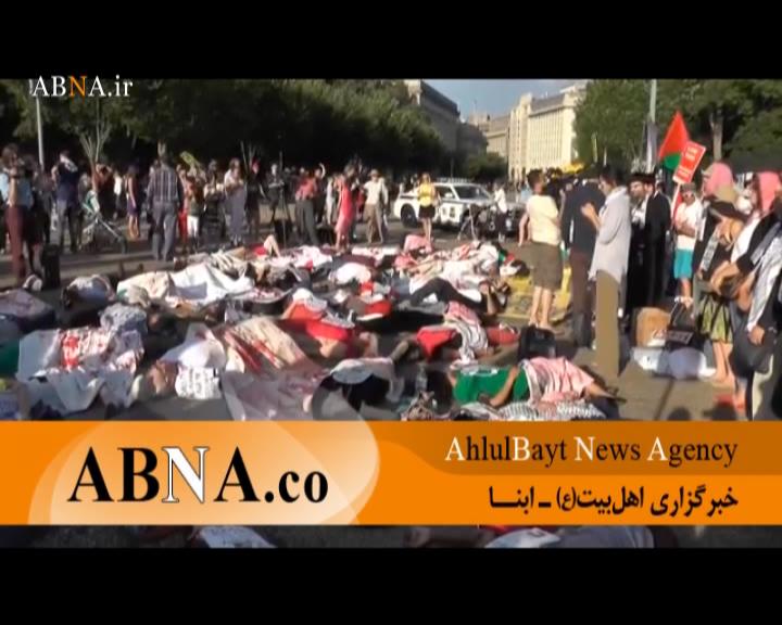 Video: Die-In at the White House for Gaza 