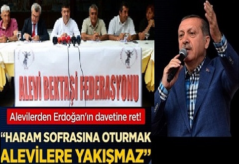 Alevilerden Erdoğan’a red: Haram sofrada oturmayız