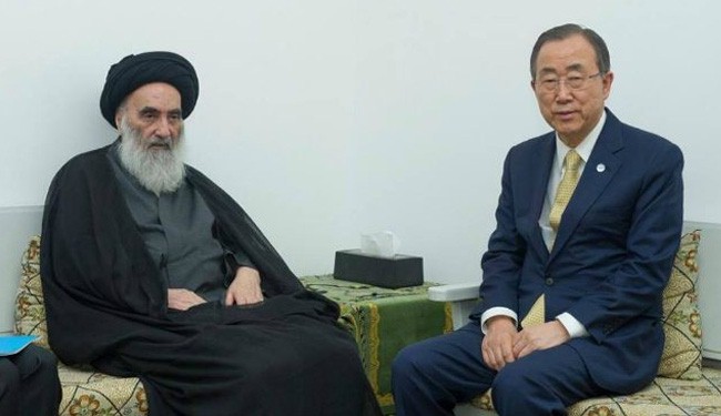Ban Ki Mon sucht sich Rat bei Ayatollah Sistani