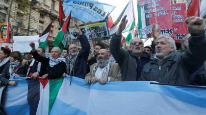 Argentines solidarité avec les Palestiniens à Al Qods Day