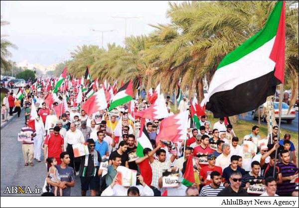 بالصور / التظاهرة الجماهيرية لشعب البحرين للتضامن مع أهالي قطاع غزة