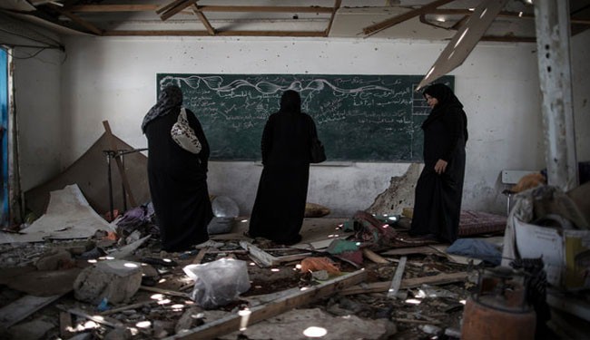  Zionistisches Regime greift erneut Schule in Gaza an