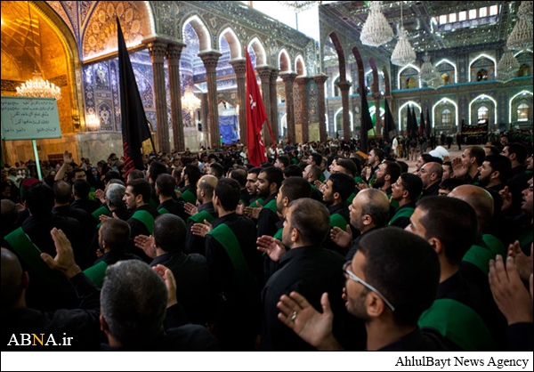 تصاویر: انہدام جنت البقیع کی برسی پر حرم حضرت عباس(ع) میں عزاداری 