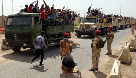 داعش يفشل في هجوم على قواطع الحشد الشعبي ويتكبد خسائر كبيرة شمال بغداد