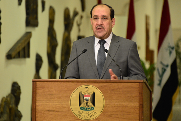 المالكي يصف الديمقراطية ببضاعة مصدرة للمنطقة وليست حقيقية ويؤكد استمرار الحكومة لحين صدور القرار