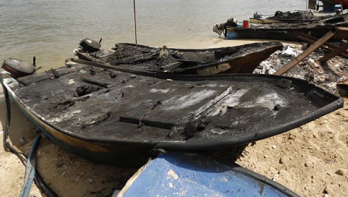 In Photos: Israeli airstrikes on Gaza’s port