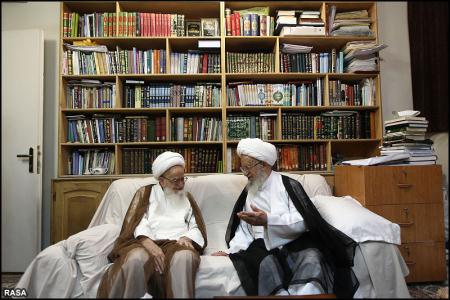 حضرات آیات مکارم شیرازی و صافی گلپائگانی کی مشہد میں ملاقات
