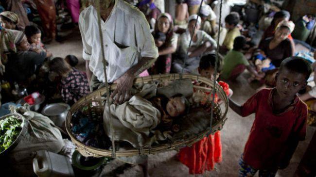 भारत में शरण लेने वाले रोहिंग्या मुसलमानों की स्थिति दयनीय। 