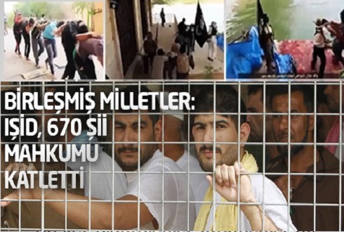 IŞİD 670 Şii mahkûmu katletti