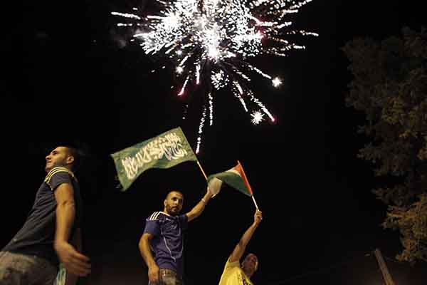تصویری رپورٹ: غزہ میں جیت کا جشن