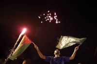 فلسطینی عوام کی کامیابی پر تہران میں جشن منایا گیا
