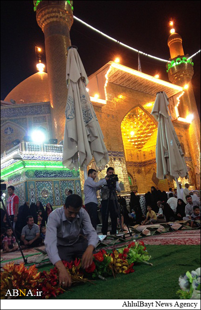 بالصور / مرقد الإمام علي (ع) بالنجف الأشرف في ذكرى ميلاد الإمام الرضا (ع)