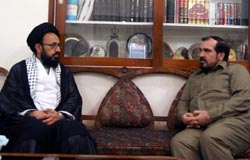 حیدرآباد، علامہ صادق رضا تقوی کی خانہ فرہنگ ایران کے سربراہ مہدی خطیب سے ملاقات
