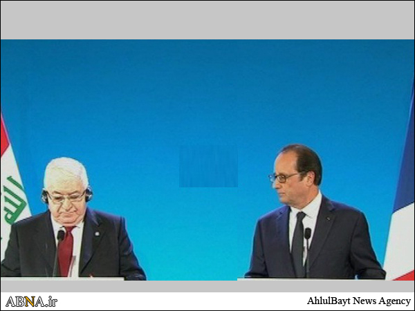 الرئيس العراقي يقول ان داعش يريد بناء دولة ارهابية.. ويطالب باستمرار قصف التنظيم