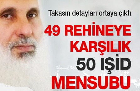 49 rehineye karşılık 50 IŞİD mensubu