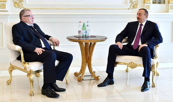 Гарабағы Русиjанын әразиси билән русиjалы мәмур президент Әлиjевин гәбулунда
