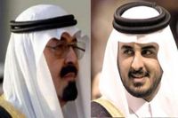 سعودی بادشاہ سے امیر قطر کی ملاقات