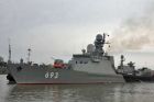 Russische Marine zu Besuch im iranischen Hafen Anzali 