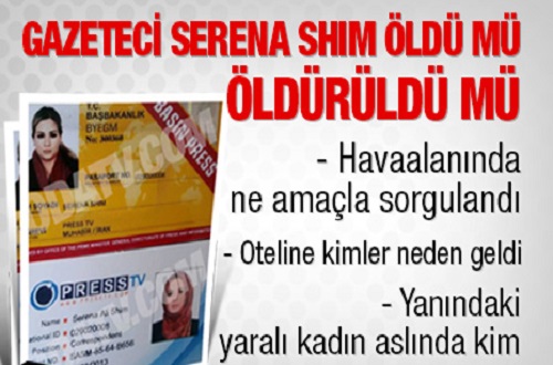 Gazeteci Serena Shım öldü mü öldürüldü mü? Foto