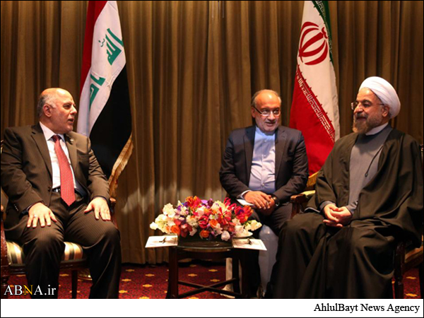 الرئيس الايراني يستقبل رئيس الوزراء العراقي في طهران