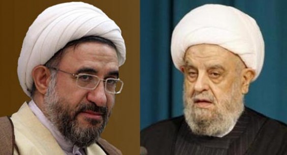 Senior Iranain Shia cleric 'Ayatollah Araki' visits top Lebanese cleric 'Sheikh Qablan'